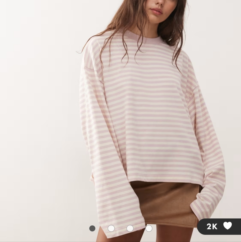 LIKE NEW Lioness Bloom long sleeve boxy T-shirt